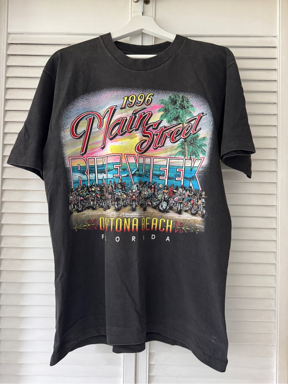 Vintage Bike Week 1996 Main Street Daytona Beach Florida Tshirt